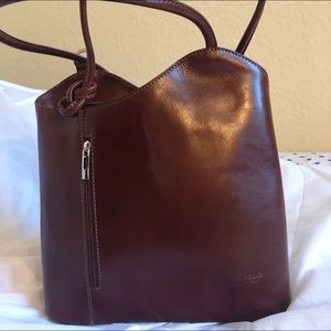 Burgundy Leather Purse